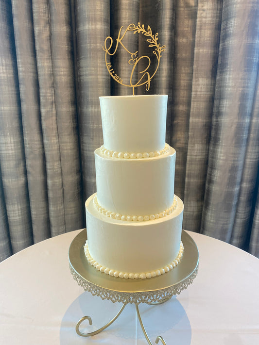 Three tiered cake