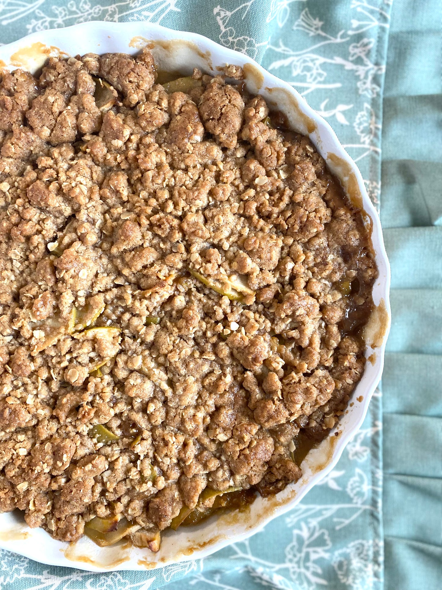 Granny Smith Caramel Apple Crisp